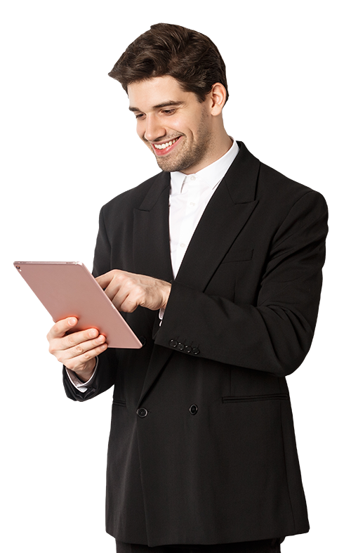portrait-attractive-man-trendy-suit-looking-digital-tablet